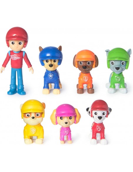 Pat Patrouille - Coffret Cadeau 7 Figurines Rescue Wheels