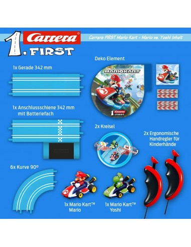 Circuit de course Carrera First Mario et Yoshi,...