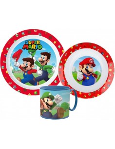 Service de table, micro-service en plastique Mario