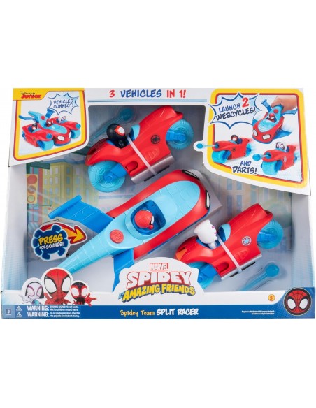 Véhicule 3-en-1 Split Racer - Spidey and His Amazing Friends