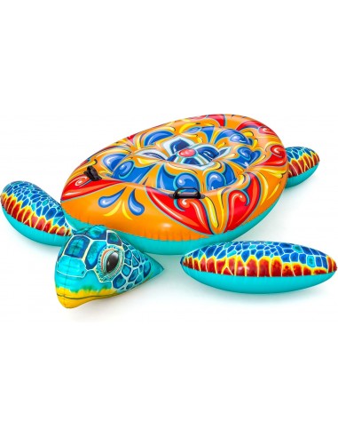 Tortue gonflable multicouleur