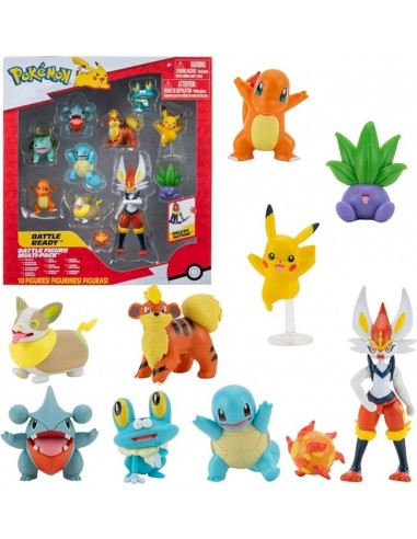 Coffret de 10 figurines Pokémon 5-11 cm