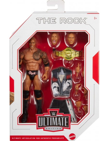 WWE Ultimate Edition Figurine et accessoires, The Rock de 15,2 cm