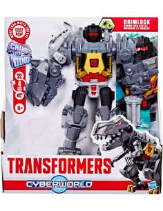 Transformers Figurine CYBERWORLD Grimlock Morsure et Combat