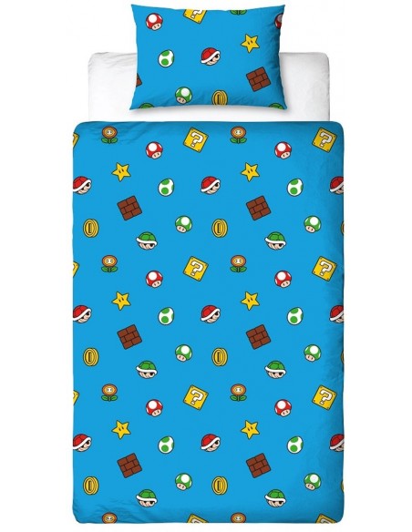 Housse de couette Mario ,Luigi et Toad polyester