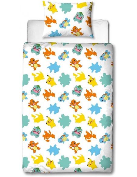Housse de couette Pokémon Pikachu starter évolution II réversible