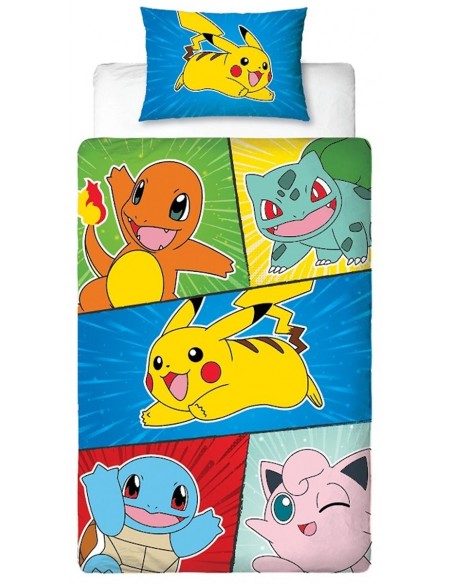 Housse de couette Pokémon Pikachu  réversible