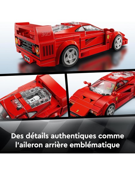 Lego F1 Ferrari F40 - Jeu de Construction avec véhicule de Course 76934