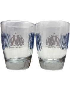 Set 2 verres à eau Olympique de Marseille