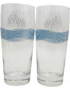 Set 2 verres à bière Olympique de Marseille