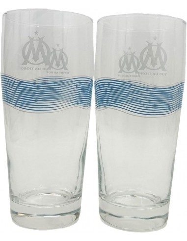 Set 2 verres à bière Olympique de Marseille
