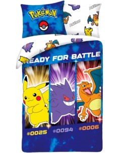 housse de couette Pokémon « Ready for Battle »