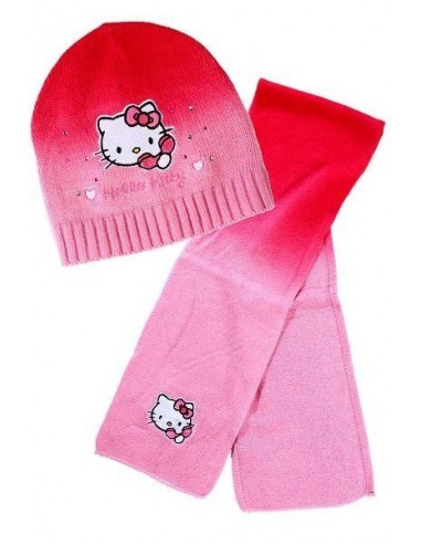 BONNET ET ECHARPE HELLO KITTY T52