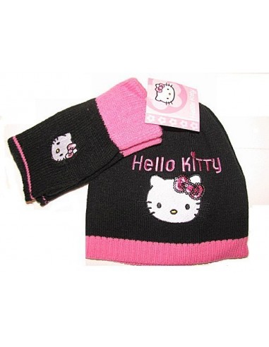 BONNET ET MITAINE HELLO KITTY T52