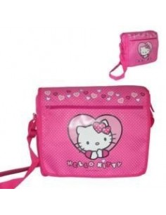 SAC BANDOULIERE HELLO KITTY GM dots heart