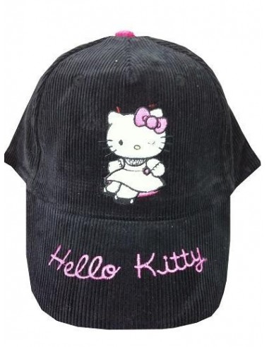 CASQUETTE HELLO KITTY velours noir