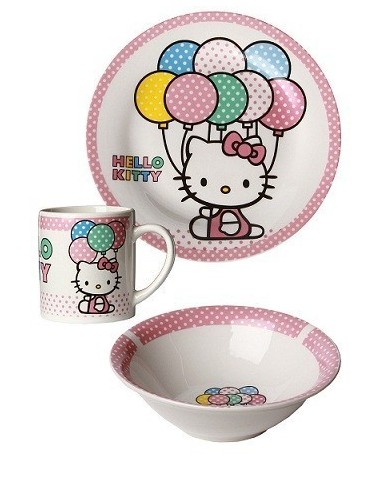 SET PETIT DEJEUNER HELLO KITTY Ballon