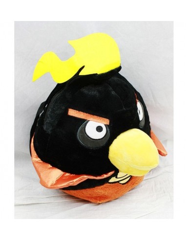 PELUCHE SAC A DOS ANGRY BIRDS noir