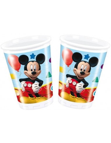 8 GOBELETS PLASTIQUE MICKEY