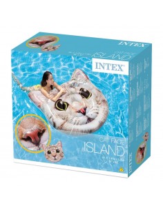 MATELAS GONFLABLE ILE CHAT INTEX 147 cm x 135 cm 2